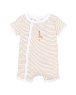 BILLIE GIRAFFE ORGANIC SS ZIPSUIT