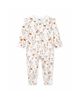 TAYLOR ORGANIC FLORAL LS ZIPSUIT