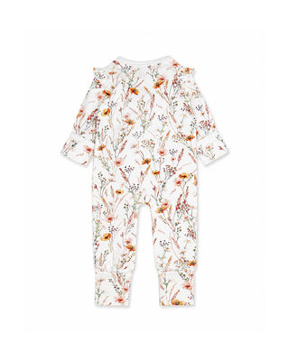 TAYLOR ORGANIC FLORAL LS ZIPSUIT