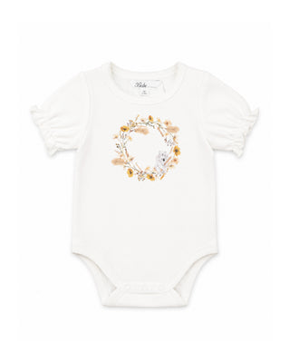 TAYLOR ORGANIC FLORAL KOALA BODYSUIT