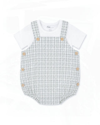 TAYLOR CHECK BODYSUIT & TEE SET