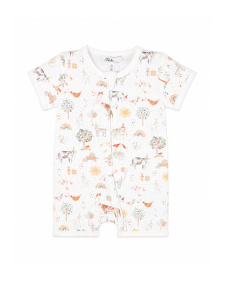 SCOUT ORGANIC SS ZIP ROMPER