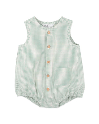 SCOUT CHECK BUTTON UP BODYSUIT
