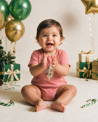 FESTIVE KOALA STRIPE BODYSUIT