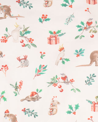 FESTIVE PRINT BUTTON UP BODYSUIT