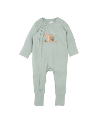 CHARLIE KANGAROO ORGANIC LS ZIPSUIT
