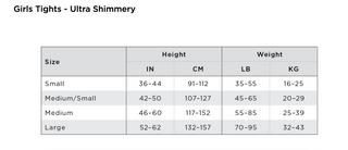 1808C Ultra Shimmery Tight - Child
