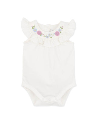 ZARA FRILL YOKE BODYSUIT