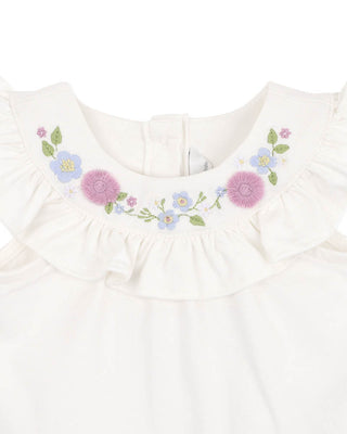 ZARA FRILL YOKE BODYSUIT