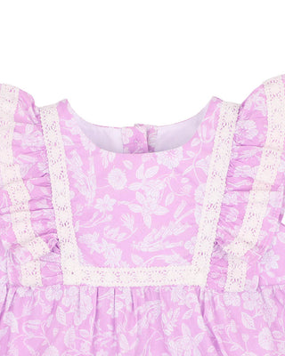 ZARA LILAC PRINT ROMPER