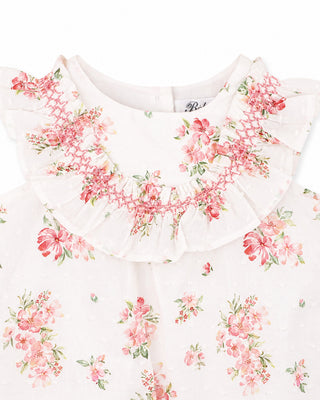 CHELSEA FRILL YOKE ROMPER