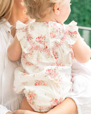 CHELSEA FRILL YOKE ROMPER
