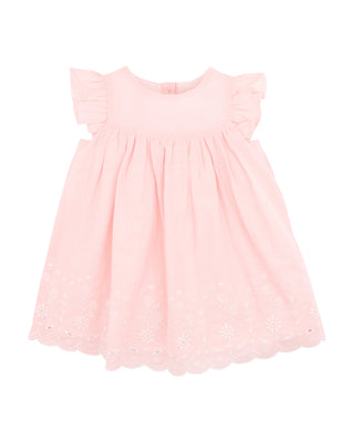 CHELSEA BRODERIE HEM DRESS