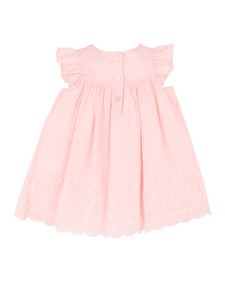 CHELSEA BRODERIE HEM DRESS