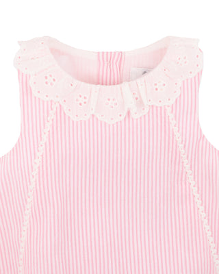 WILLA STRIPE LACE COLLAR BODYSUIT
