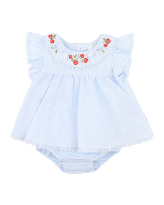 POPPY EMB. OVERLAY BODYSUIT