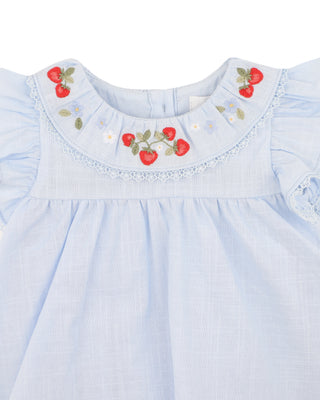 POPPY EMB. OVERLAY BODYSUIT