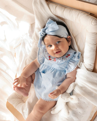 POPPY EMB. OVERLAY BODYSUIT