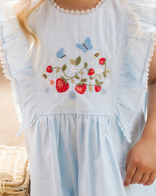 POPPY EMB.YOKE DRESS