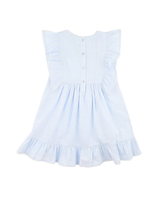 POPPY EMB. YOKE DRESS 3-7Y
