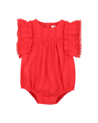 FESTIVE STRIPE BROIDERY BODYSUIT