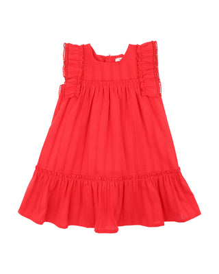 FESTIVE BROIDERY DRESS 3-7Y