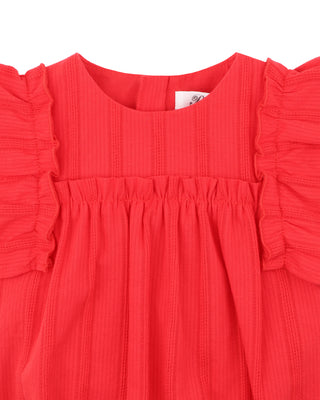 FESTIVE BROIDERY DRESS 3-7Y