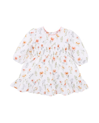 GEMMA ORGANIC SHIRRED DRESS