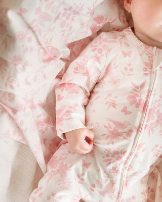 FERN BIRDS ORGANIC LS ZIPSUIT