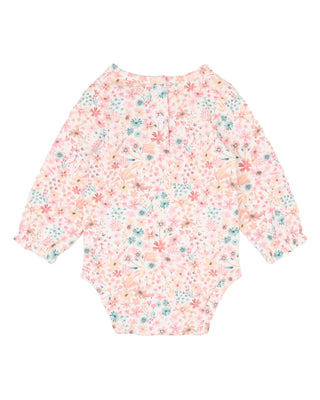 FERN FLORAL ORGANIC LS BODYSUIT