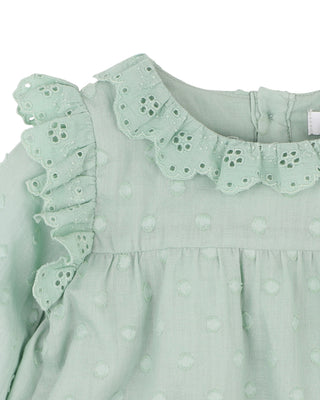FERN DOBBY LS ROMPER