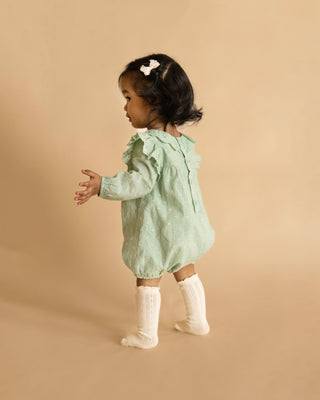 FERN DOBBY LS ROMPER