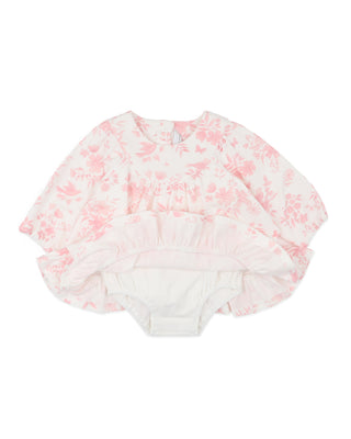 FERN BIRDS ORGANIC OVERLAY DRESS