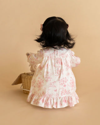 FERN BIRDS ORGANIC OVERLAY DRESS