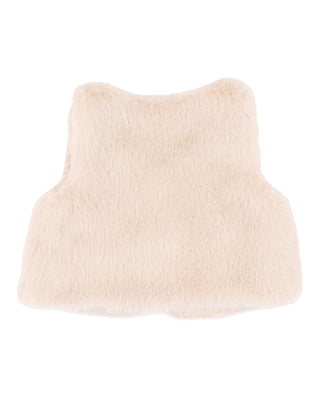 WINNIE EMB. FAUX FUR VEST
