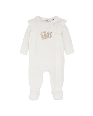 EMMY VELOUR ZIP ONESIE