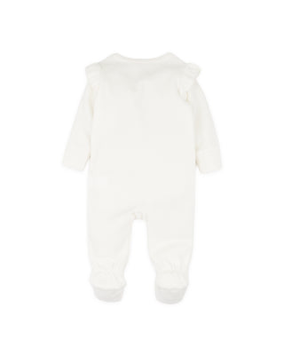 EMMY VELOUR ZIP ONESIE