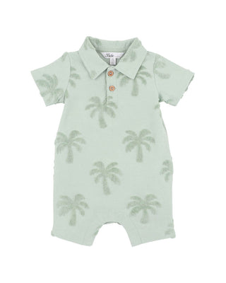 IVAN TROPICAL TREES POLO ROMPER