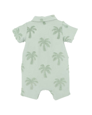 IVAN TROPICAL TREES POLO ROMPER