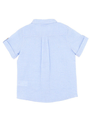 ROMAN BLUE CHECK SS SHIRT