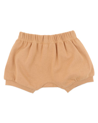 RIB BACK PULL ON CRINKLE SHORTS