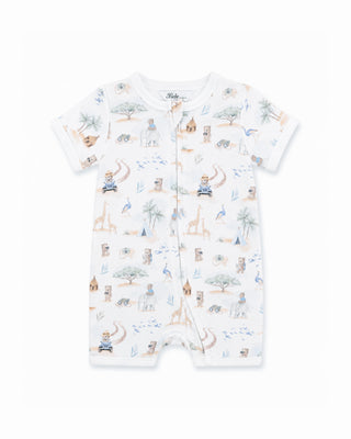BRADY ORGANIC SS ZIP ROMPER