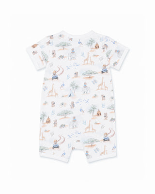 BRADY ORGANIC SS ZIP ROMPER