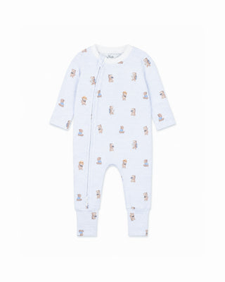 BRADY STRIPE ORGANIC LS ZIPSUIT
