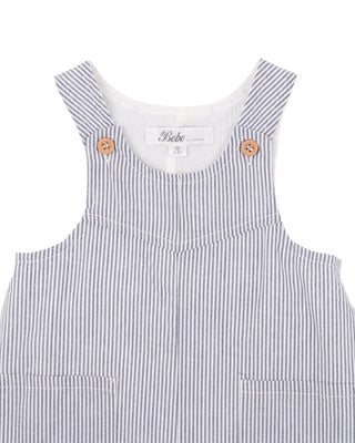 BRADY STRIPE WOVEN OVERALLS