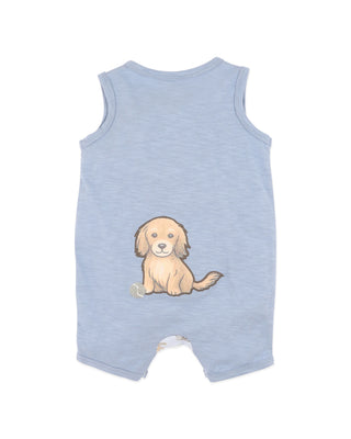 MAX PRINT PUPPY ROMPER