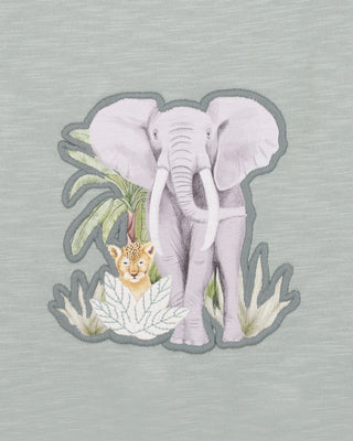 SWAY PRINT ELEPHANT ROMPER