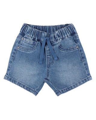 PULL ON DENIM SHORTS