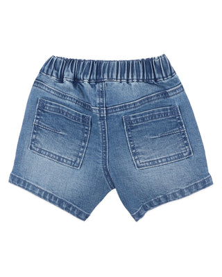 PULL ON DENIM SHORTS