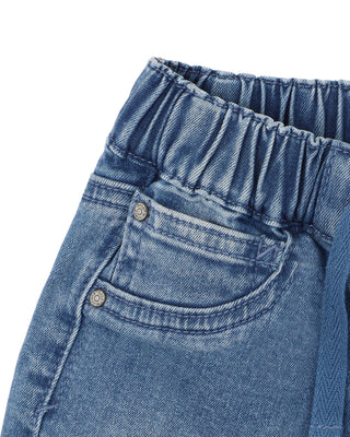 PULL ON DENIM SHORTS